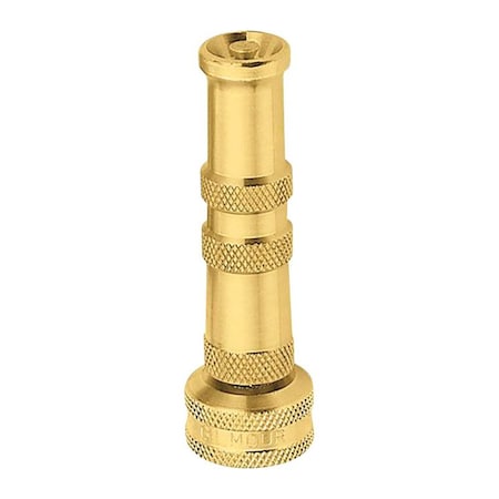 Gilmour Gilmour Adjustable Twist Brass Heavy-Duty Hose Nozzle 852812-1001